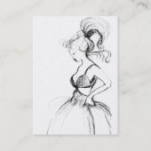 BEAUTY MODE ,roze blauw groen geel wit parel Visitekaartje (Achterkant)