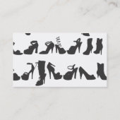 Beauty Mode Shoes Silhouettes Visitekaartje (Achterkant)