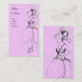 BEAUTY MODE, zwart roze goud Visitekaartje (Voorkant / Achterkant)