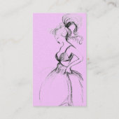 BEAUTY MODE, zwart roze goud Visitekaartje (Achterkant)