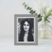  Beauty - Mystery Woman - in zwart-wit Briefkaart (Staand voorkant)