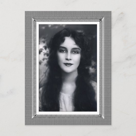  Beauty - Mystery Woman - in zwart-wit Briefkaart (Voorkant)