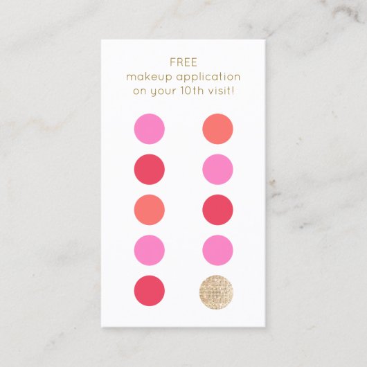 Beauty Nail Salon 10 Punch Customer Loyalty (Voorkant)