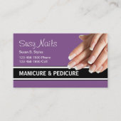 Beauty Nails Manicure Design Visitekaartje (Voorkant)