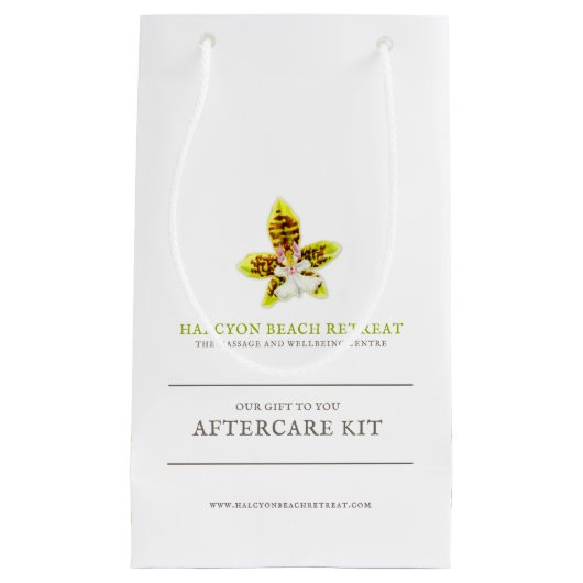 Beauty nazorg cadeauzakjes groene orchidee waterve klein cadeauzakje (Voorkant)