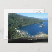 Beauty of Lake Tahoe Briefkaart (Voorkant / Achterkant)