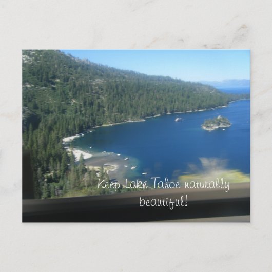 Beauty of Lake Tahoe Briefkaart (Voorkant)