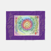 Beauty of Life Cancer Poem Chemo Fleece Blankets (Voorkant (Horizontaal))