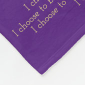 Beauty of Life Cancer Poem Chemo Fleece Blankets (Hoek)