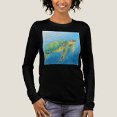 Beauty of the turtle Tri-Blend shirt (Voorkant)