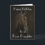 'BEAUTY' PAARDENDOCHTER WENSKAART KAART<br><div class="desc">KAN WORDEN GEPERSONALISEERD.</div>