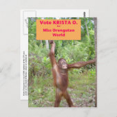 Beauty Pageant-activist Briefkaart (Voorkant / Achterkant)