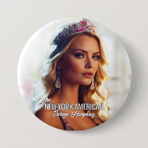 Beauty Pageant Button Pin - Kies vorm en grootte