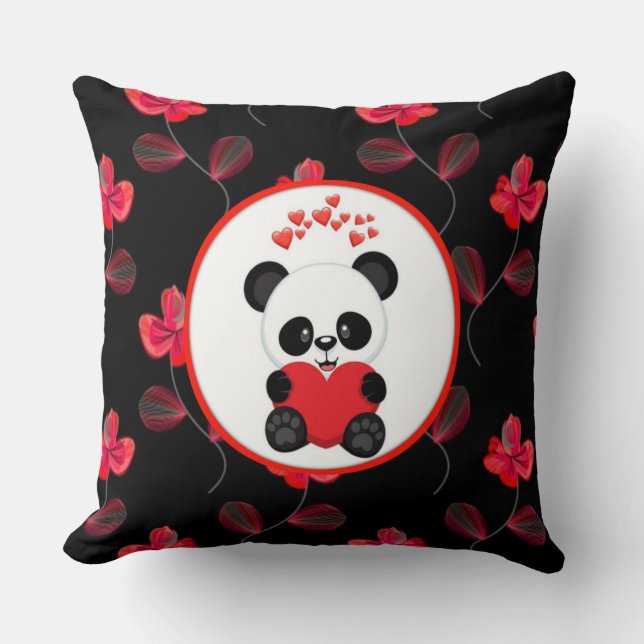 Beauty panda kussen ontwerp (Voorkant)