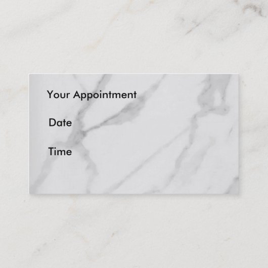 Beauty Parlor Appointment Card Afsprakenkaartje (Achterkant)