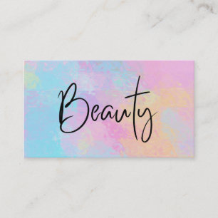 *~* BEAUTY Pastel Girly Abstract regenboogmodern Visitekaartje