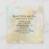 ~* BEAUTY Pastel Rainbow Gold Foil Visitekaartje (Achterkant)