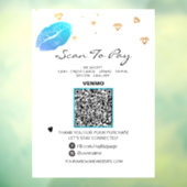 *~* Beauty Pay betaling QR-code LIPS raamsticker (Vel 3)