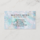 *~* BEAUTY Pearl Abalone Yellow Blue Pink Pastel Visitekaartje (Achterkant)