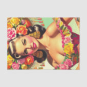  Beauty Pin-up Schilderen Tissuepapier (Voorkant)