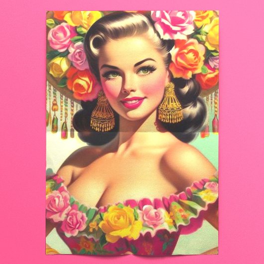  Beauty Pin-up Schilderen Tissuepapier