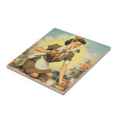  Beauty Pin-Up Tegeltje (Zijkant)
