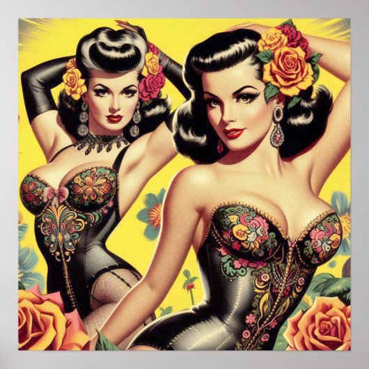  Beauty Pin-ups Poster (Voorkant)