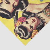 Beauty Pin-ups Tissuepapier (Detail)