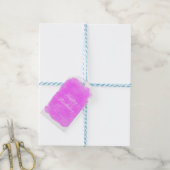Beauty Pink Splotch Glamor Birthday Gift Label Cadeaulabel (Met Touw)