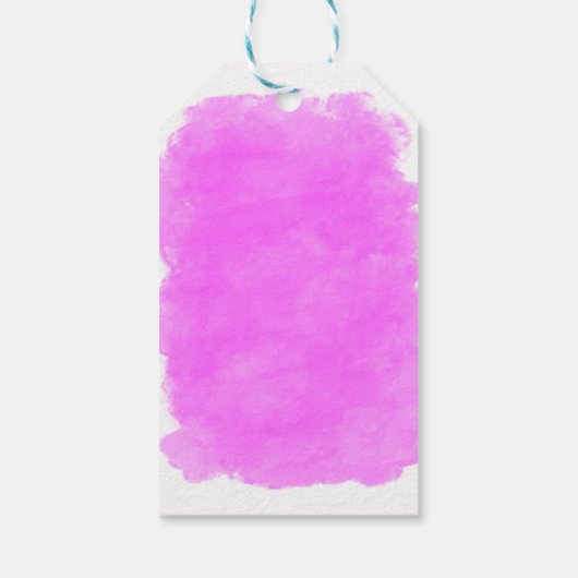 Beauty Pink Splotch Glamor Birthday Gift Label Cadeaulabel (Achterkant)