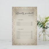 Beauty Products Elegant Lijst Price List (Staand voorkant)