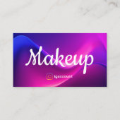 Beauty Professionals Make-up Artiest QR Code Visitekaartje (Achterkant)