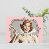  Beauty Queen Birthday Kaart (Staand voorkant)