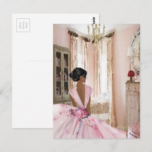 Beauty Queen Briefkaart (Voorkant / Achterkant)