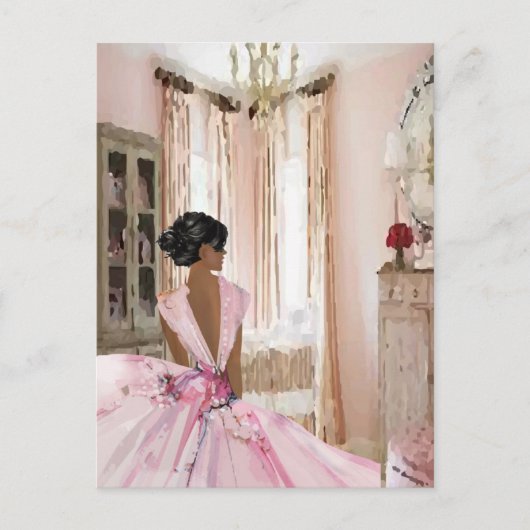 Beauty Queen Briefkaart (Voorkant)