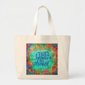 Beauty Quote Inspirivity Grote Canvas tas (Voorkant)
