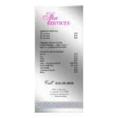 Beauty Rack Kaart Makeup Glitter Lips Silver Paars (Achterkant)