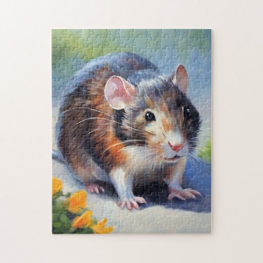 Beauty Rat Impressionisme Kunst Legpuzzel (Verticaal)
