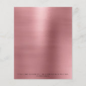 Beauty Red Bean Lashes Makeup Esthetician Eyebrows Flyer (Achterkant)