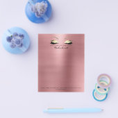 Beauty Red Bean Lashes Makeup Esthetician Eyebrows Flyer (Enkel)