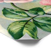 Beauty Roos Roze 8.5x11 Poster niet omlijst (Hoek)