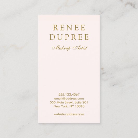 Beauty Salon 5 Punch Klantloyaliteit Klantenkaartje (Achterkant)