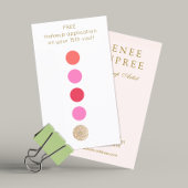 Beauty Salon 5 Punch Klantloyaliteit Klantenkaartje