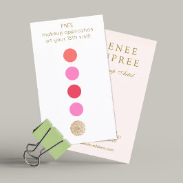 Beauty Salon 5 Punch Klantloyaliteit Klantenkaartje