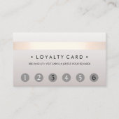 Beauty Salon 6 Punch klantenkaart Klantenkaartje (Voorkant)