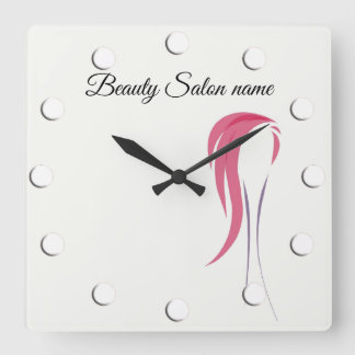 Beauty Salon aanpasbaar, of make-up kunstenaar Vierkante Klok