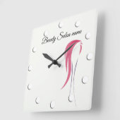 Beauty Salon aanpasbaar, of make-up kunstenaar Vierkante Klok (Hoek)