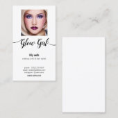 Beauty Salon Afbeelding Fotokalligrafie Typografie Visitekaartje (Voorkant / Achterkant)