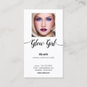 Beauty Salon Afbeelding Fotokalligrafie Typografie Visitekaartje (Voorkant)