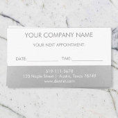 Beauty Salon Appointment Card Informatiekaartje